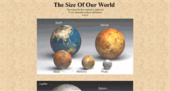 Desktop Screenshot of howbigistheworld.com